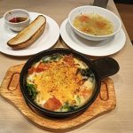 ガストのイタリアン食堂で桜エビのグラタンセットを賞味